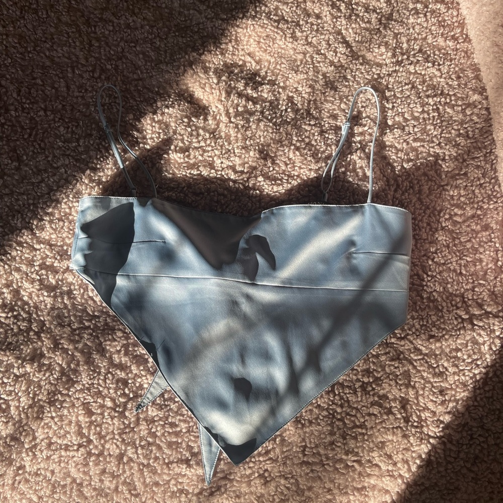 Baby Blue Bandeau Top